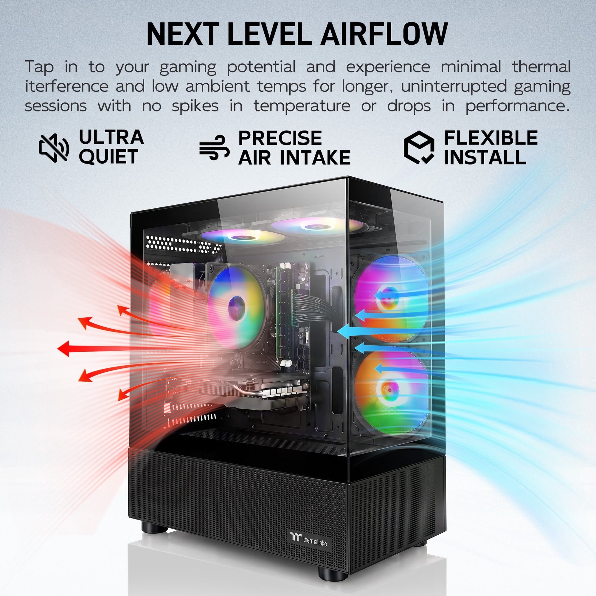 AIGAMEPC Gaming PC Desktop Computer, AMD R7 4700 LE,RTX 3050 6G,16GB DDR4,512GB M.2 SSD, BX3 550W 80PLUS Bronze PSU, RGB Fan x5, WiFi Ready & Windows 11 Home, Black